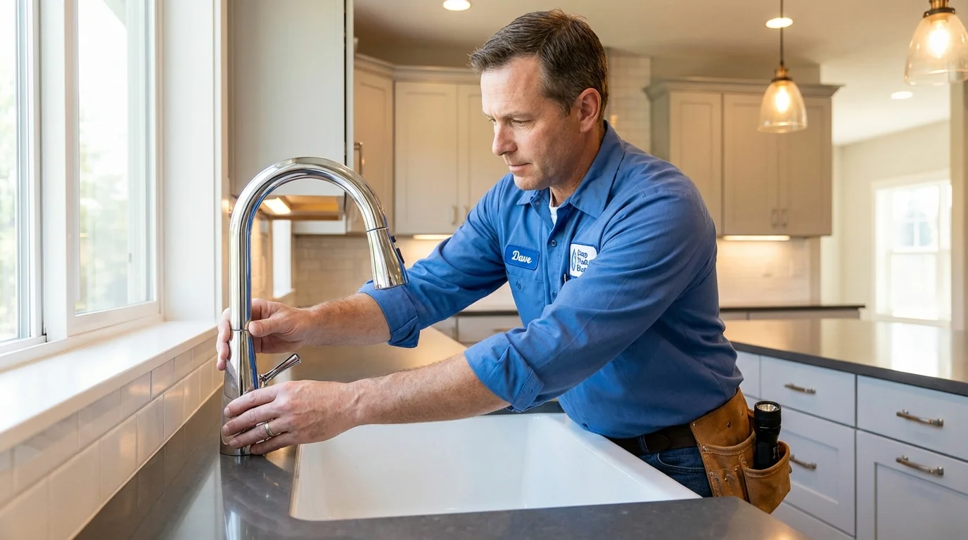Kitchen faucet installation by Johns Plumbing LLC in Valentine